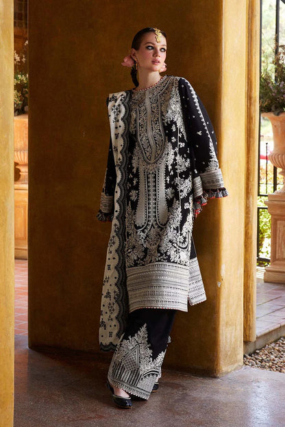 3PC EMBROIDERED LAWN SUIT - HS-705