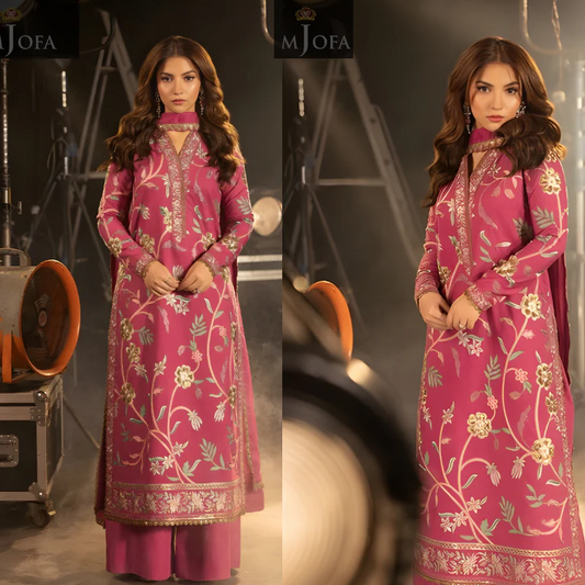 3PC EMBROIDERED LAWN SUIT - HS-669
