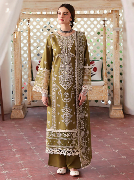 3PC EMBROIDERED LAWN SUIT - HS-471