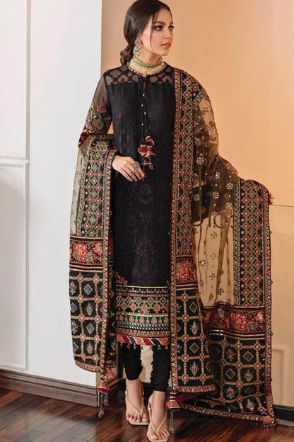 3PC EMBROIDERED LAWN SUIT - HS-90