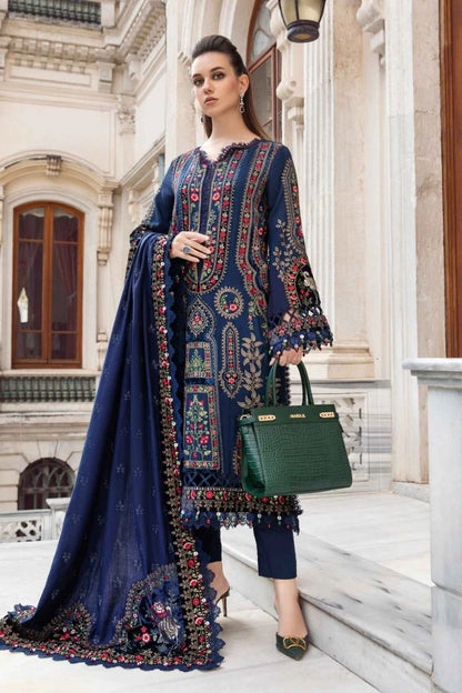 3PC EMBROIDERED LAWN SUIT - HS-391