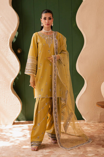 3PC EMBROIDERED LAWN SUIT - HS-691