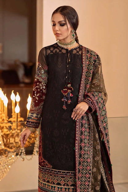 3PC EMBROIDERED LAWN SUIT - HS-90