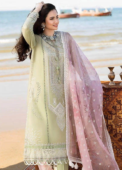 3PC EMBROIDERED LAWN SUIT - HS-141