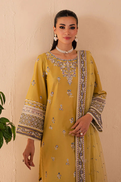 3PC EMBROIDERED LAWN SUIT - HS-691
