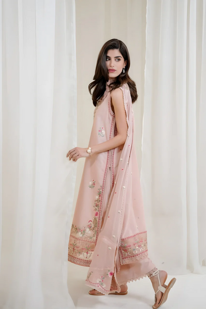 3PC EMBROIDERED LAWN SUIT - HS-716