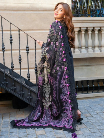 3PC EMBROIDERED LAWN SUIT - HS-724