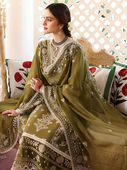 3PC EMBROIDERED LAWN SUIT - HS-471